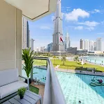 Durrani Homes - The Luxe 3Br With Burj Khalifa And Fountain View - Third Room Without Partition
